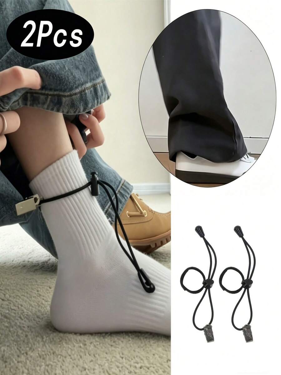 Bộ 2/4/6 kẹp ống quần chống mài mòn màu đen - Kẹp gấu quần có thể tháo rời, kẹp điều chỉnh và dụng cụ rút ngắn ống quần vô hình được thiết kế đặc biệt để ngăn ống quần bị kéo lê trên mặt đất. Với thiết kế kín đáo, không để lại dấu vết, những chiếc kẹp này phù hợp để sử dụng trong nhiều môi trường khác nhau, bao gồm ở nhà, trong khuôn viên trường và ký túc xá. Nếu quần của bạn quá dài và bị kéo lê trên sàn, chỉ cần sử dụng các kẹp điều chỉnh này để giữ cho ống quần không bị chạm đất một cách hiệu quả.