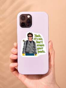 Hình dán hài hước "Đừng có tè ra quần" của Steve Harrington, câu nói dí dỏm từ chương trình truyền hình retro thập niên 80, thích hợp dán lên laptop và Kindle, quà tặng nghệ thuật dành cho người hâm mộ. - Nhiều màu - Xem 3