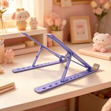 Miniso Giá đỡ laptop gấp gọn Snoopy nhiều màu sắc phong cách retro, giá đỡ máy tính xách tay màu tím di động dành cho gia đình và văn phòng. - Xem 6