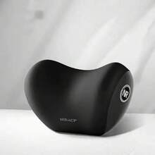 Reposacabezas de coche, soporte lumbar, almohada de hombro, almohada de coche, cojín de respaldo de cintura de algodón con memoria, productos automotrices para el hogar - Almohada lumbar negra - Ver 7