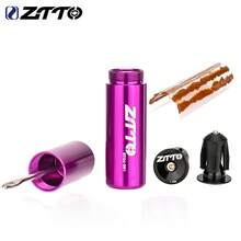 Kit de Reparación de Neumáticos Sin Cámara para Bicicleta ZTTO, Herramienta de Reparación de Neumáticos, Tira de Goma Selladora de Pinchazos, Mini Herramienta de Mantenimiento para Bicicleta de Montaña - BSBT1G con enchufes - Ver 2