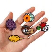 Bộ 5 ghim cài áo hoạt hình thời trang, phụ kiện cổ điển, ghim tráng men, thích hợp cho ba lô, quần áo, trang sức, huy hiệu kim loại, phụ kiện quà tặng ngày lễ. - Một kích thước - Xem 3