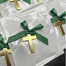 Personalized Acrylic Mirror Cross Tags: Baptism, Naming Ceremony, First Communion, Wedding Favor, Quinceañera, Party Favor, Christening Favor, Eid Al-Fitr Gift, Customized Tags - Multicolor - View 48