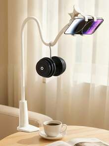 Giá đỡ cổ ngỗng điều chỉnh 360°, thích hợp đặt cạnh giường, trên bàn làm việc, cho máy tính bảng dòng 17/16/15 inch, và các thiết bị chơi game. Sản phẩm được làm từ chất liệu ABS. - Nhiều màu - Xem 3