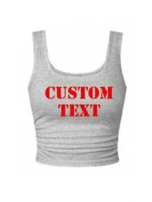 Camisola plisada personalizada para mujer - Añade tu propio texto deportivo - Gris Claro - Ver 5