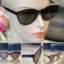 Gafas de Sol-Eye de Moda para Mujer, Protección, Gafas de Sol Retro, Clásicas y Elegantes, Recomendadas por Blogueros. - 417 Caja en blanco y negro - Ver 1