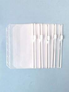 A5, A6, A7 Size PVC Transparent File Folders, High Clarity And Durable, Zipper Design For More Storage, Suitable As Accounting Bag, Stationery Bag, Envelope, Card Holder For School And Home Office,Back To School - Transparent - View 1