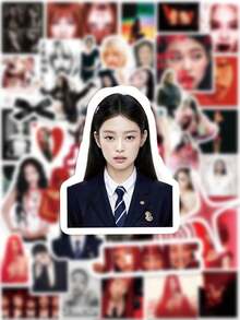Bộ 50 sticker solo của Jennie, gồm các bài hát trong album Ruby và series "Hit Song Like Jennie", quà tặng sưu tầm không thể thiếu cho người hâm mộ, thích hợp dán lên laptop, điện thoại, vali, sổ tay và đồ trang trí DIY, hàng hóa K-Pop. - Nhiều màu - Xem 3