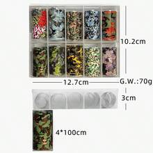 10 Cuộn Giấy Dập Móng Nghệ Thuật RitaNail, Họa Tiết Rằn Ri Y2K, Bộ Dụng Cụ Làm Móng Tại Nhà, Salon - Nhiều màu - Xem 6