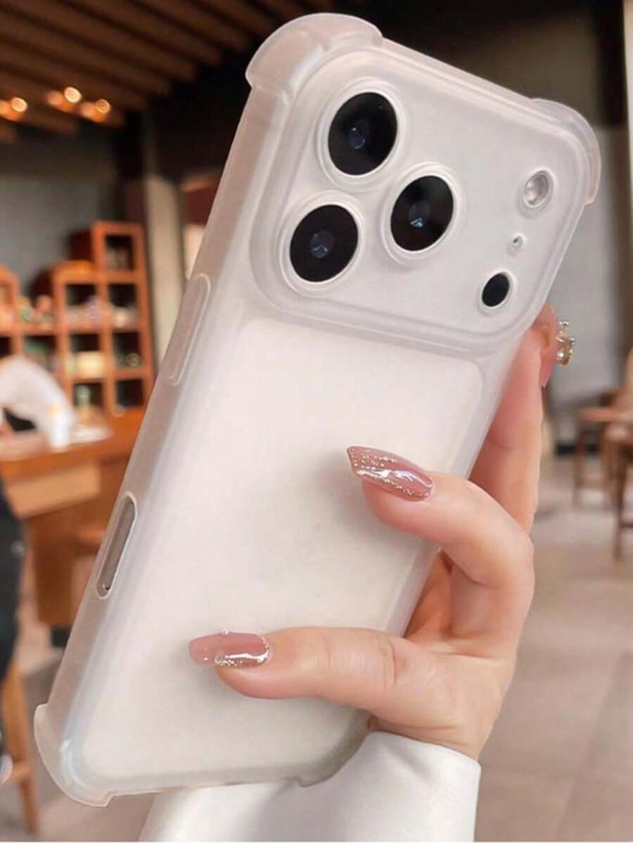 Funda protectora de unicolor mate transparente a prueba de golpes con protección de pantalla integrada de cuatro esquinas mate traslúcida de lujo compatible con iPhone 17 Pro Max 17 Pro 17 16 Pro Max 15 14 13 12 Pro Max 11 Anti-caída regalo de cumpleaños