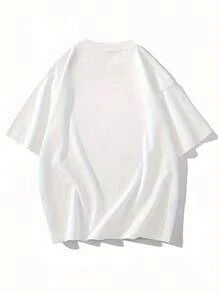 Camiseta de manga corta de algodón puro para mujer - fácil de lavar y mantener para uso diario. - Gris blanco - Ver 9