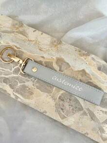 Customized Creative PU Leather Keychain, Personalized Unique Keyring Gift For Friends, Family, And Loved Ones, Hipster, Stylish, Custom, Personalized, Unique, Customized,Personalized Gifts For Women/Men, Personalized/Customized Keychain - Multicolor - View 10