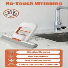 1pcs Mini Household Mop, Desktop Mop, Wet And Dry Spray Mini Handheld Mop, Hands-Free Mop, Small Sponge Mop. Mini Foldable Desktop Mop, Small Space Mini Mop, Portable Cleaning Sponge Mop, Suitable For Bathrooms, Kitchens, Countertops, Glass, And Tiles - Wet And Dry Use, With One-Handed Squeeze Handle And Replaceable Heads, Office Cleaner, Car Interior Mop, Dorm Cleaner, Rental Mop, Apartment Mop, Desktop Mop, Countertop Mop, Glass Mop, Tile Mop, Bathroom Mop, Kitchen Mop, Small Cleaner, Handheld Cleaning Tool, Hands Free Squeeze, Sponge Cleaning Tool, Foldable Mop, Portable Cleaning Tool, Replaceable Mop Head, Easy To Squeeze, Wet Dry Cleaning, Household Tool, Daily Cleaning Tool, Quick Cleaning, Easy To Clean, Durable, Compact, Lightweight, Space Saving - A - Xem 5