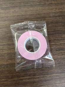 1片无纺布微孔硅胶睫毛延长贴，透气低敏，橙玫瑰红眼妆贴纸，睫毛增长工具 - 彩色 - 查看 10