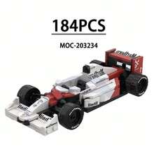 Bloques de Construcción de Coche de Carreras F1, Vehículo Campeón de Carreras de 8 Rejillas (Con Pegatinas), Regalo de Cumpleaños para Niños, Regalo de Navidad - MOC-216948 - Ver 9