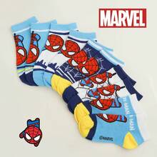 Marvel 1/5/10双装蜘蛛侠漫威儿童袜子，复仇者联盟超级英雄卡通袜子，幼儿袜子，男童短袜，透气柔软舒适休闲蜘蛛图案袜子，适合返校、派对、假期、日常穿着 - 彩色 - 查看 7
