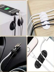 1pc Minimalist Multi-Function Cable Organizer, Suitable For Office And Back To School - A - View 11