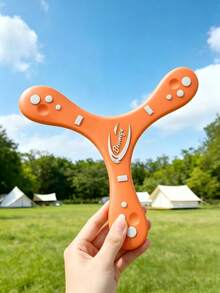 1pc Large 3-Leaf Boomerang - Professional Outdoor High-Grade Soft Returning - Triangle Design To Train Hand-Eye Coordination - Portable Outdoor Sports - EVA Material Soft - Summer Beach For & Youth - Multicolor - View 5