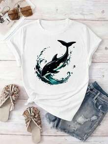 Dam-T-shirts - Vitt - Visa 2