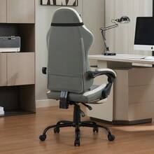 Elegant And Simple Gaming Chair - Dusty Green - View 2