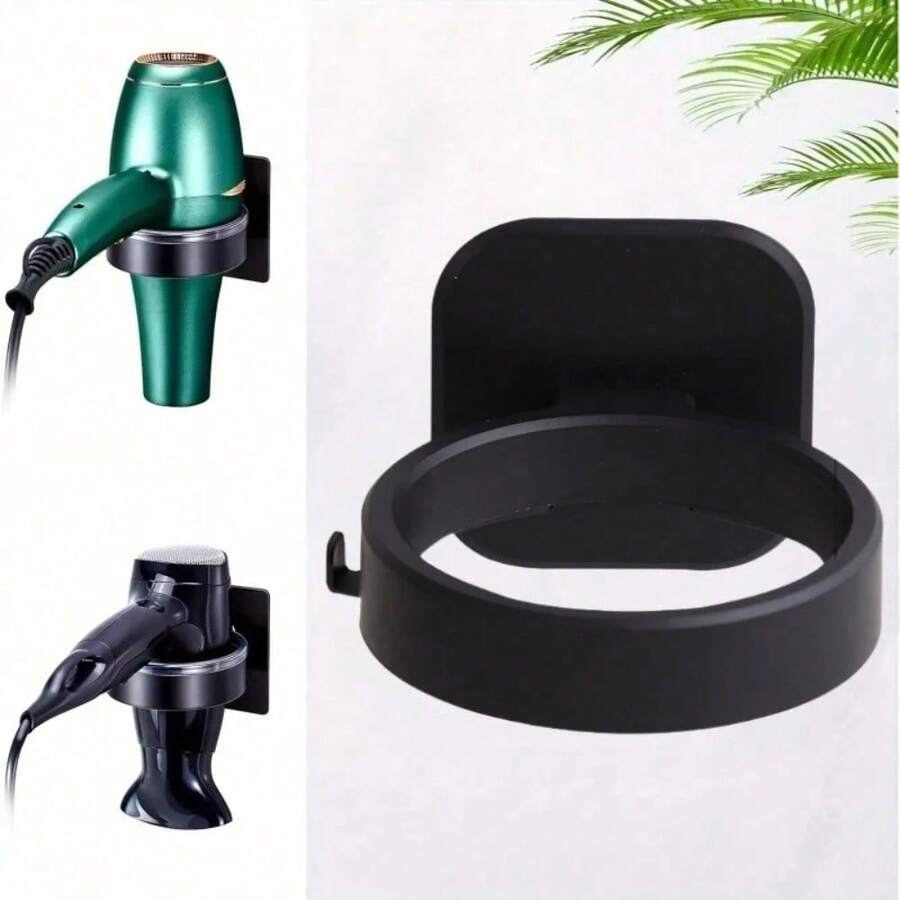 1 Giá treo máy sấy tóc gắn tường, kệ đựng đồ trong phòng tắm có móc, giá sắp xếp dụng cụ tạo kiểu tóc tiết kiệm không gian. - Nhiều màu - Xem 1