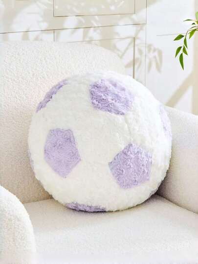 Gối trang trí hình quả bóng đá tròn, gối nhung hình quả bóng đá, gối trang trí nhà cửa đẹp mắt, gối trang trí hình quả bóng đá mềm mại cho giường.