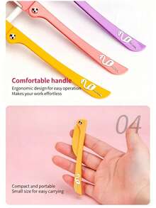 Bộ 3 dao cạo lông mày, dao tỉa và cạo lông mày, dao cạo tẩy tế bào chết, dao tỉa lông cơ thể và bộ dao cạo lông mặt & lông mày, lưỡi dao cán dài có bảo vệ chính xác, dụng cụ làm đẹp cho nữ, thích hợp sử dụng hàng ngày hoặc khi đi du lịch, trang điểm, giá cả phải chăng, trang trí phòng, bàn trang điểm, du lịch, phòng ngủ, phụ kiện trang điểm, dao cạo lông mày, giá cả phải chăng, quà Giáng sinh, mỹ phẩm, dụng cụ trang điểm, hàng giá rẻ, quà tặng, quà tặng cho nữ, quà Giáng sinh - Hồng - Xem 8