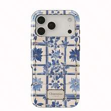 Funda de Lujo Y2K Naranja para iPhone 17 16 15 14 13 12 11 Air Pro Max Plus, Doble Capa, Estilo SWAG - Azul - Ver 2