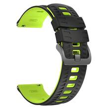 Dây đeo đồng hồ thể thao silicon hai màu 22mm tương thích với Forerunner 570 265 255 Venu 3 4, Vivoactive 4, Galaxy Watch3 45mm/Gear S3, Huami BALANCE 2/BIP 6 5, Watch GT 6 5 4 Runner 2, dây đeo thay thế chống nước và mồ hôi ngoài trời dành cho nam và nữ - Không khuôn - Xem 18