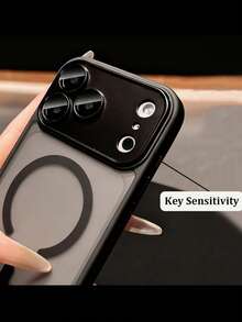 Phone Case - Luxury Matte Hard Shockproof Phone Case Compatible With Iphone 17 Pro Max Air 16 15 14 13 12 11 Pro Max Plus With Lens Protector Translucent Magnetic Wireless Charging 17 Pro Cases Shockproof Men Women Back Cover - Black - View 3