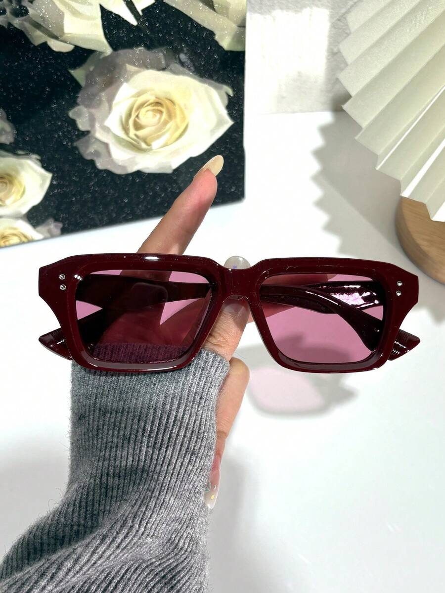 1 Pair Cat Eye Shaped Fashion Glasses, Retro Personalized, Versatile Casual Elegant, Suitable For Daily Wear, Back To School, Vacation, College Style, Summer Beach Outfit, An Ideal Accessory For Women