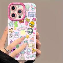 Funda para móvil con un bonito diseño de dibujos animados, compatible con Samsung, Apple, VIVO, OPPO,  y Honor. Fabricada en TPU, ofrece protección contra golpes y caídas. Un regalo perfecto para amigos y familiares. - Blanco - Ver 6