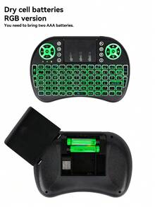 1pc 2.4G Wireless Dual-Mode Mini Flying Mouse With Touchpad Keyboard - Multicolor - View 14