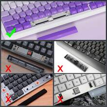 PBT Material Side-Engraved Translucent Gradient Keycaps, OEM Height Suitable For MX Switches, Custom Mechanical Keyboard DIY Specific (Keyboard Not Included) - View 5