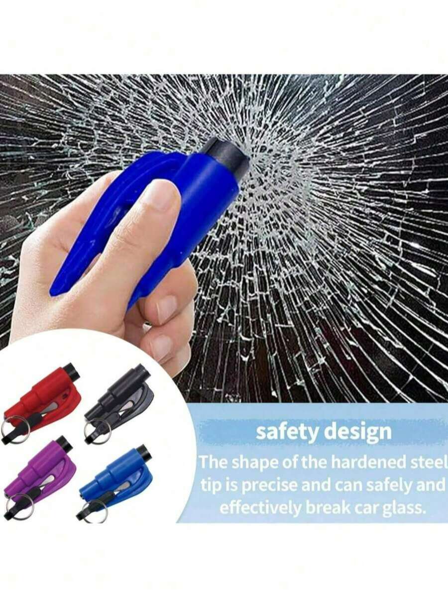 Bộ dụng cụ phá kính ô tô đa năng mới năm 2026, búa khẩn cấp mini cầm tay an toàn, dụng cụ sinh tồn thoát hiểm nhanh chóng với lưỡi cắt dây an toàn sắc bén, bộ dụng cụ khẩn cấp an toàn cho ô tô nhỏ gọn, nhẹ. - A - Xem 1