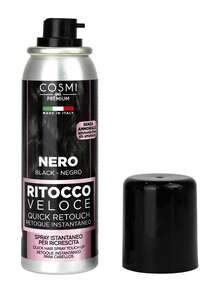 COSMI MILANO Made In Italy Quick Touch-Up Spray For Hair 75ml, Available In Dark Black, Brown, Gold And Dark Blonde, Covers Gray Hair With Precision Nozzle, Ammonia-Free, Quick Drying, Easy To Remove, For Spring And Summer, Gift For Mother's Day - 適用於黑髮 - 查看 4
