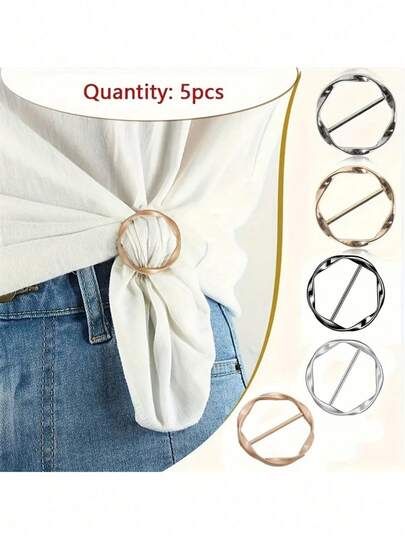 Alloy Buckle Set, Multi-Functional Buckle, Belt Buckle, T-Shirt Clip, Length Adjuster, Tie Buckle, Versatile Buckle, Buckle Accessory, Casual Style, Clothing Accessory, For Men & Women, Daily Wear, Back To School, Graduation, Party Favor, Travel Essential, Outdoor Leisure, Home Use, Fashion Matching, Clothing Decoration, Shirt Clip, Waist Adjustment