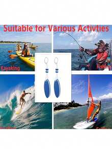 Llaveros flotantes para deportes acuáticos y botes, llaveros de espuma ovalada ligera para playas tropicales, llaveros de espuma flotante personalizados - Multicolor - Ver 8