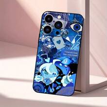 Phone Case:  Cookie Run Kingdom Pattern Protective Case, Shockproof With Lens Protection, Black TPU Material, For  17/17 Air/17 Pro/17 Pro Max/ 16/16 Plus/16 Pro/16 Pro Max/15/15 Plus/15 Pro/15 Pro Max/14/14 Plus/14 Pro/14 Pro - màu đen - Xem 7