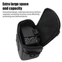 Bolsa profesional para cámara DSLR, bolso bandolera ligero y de mensajero, adecuado para uso al aire libre y almacenamiento de cámaras DSLR y objetivos teleobjetivo - Ver 6