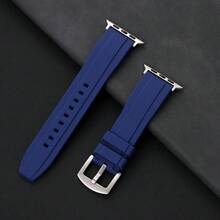 Dây đeo đồng hồ silicon dành cho nam và nữ, tương thích với Apple Watch Series 1-11 Ultra SE, tương thích với 38-49mm, thoải mái khi đeo trong công việc. - Không khuôn - Xem 8