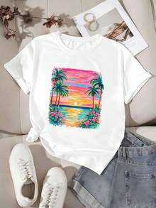 Women T-Shirts - White - View 2