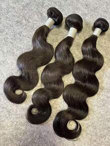 28 30 32 Inch 15A Human Hair Bundles Body Wave Bundles Human Hair Unprocessed Brazilian Virgin Hair Body Wave 1/3/4 Bundles Unit Real Human Hair Extensions For Women Natural Black - Natural Black - Xem 5