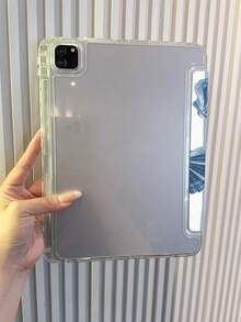 Ốp bảo vệ iPad họa tiết vỏ sò sọc xanh trắng tươi mát mùa hè, chống sốc, tương thích với iPad Air 1, Air 2, 5/6/Pro 9.7, 10.2 thế hệ thứ 7 năm 2019, 10.2 thế hệ thứ 8 năm 2020, Air 4/5/6 10.9, Pro 11 inch năm 2024, Pro 11 có khe cắm bút cảm ứng, chân đế gập ba, tự động tắt/mở màn hình, món quà tuyệt vời cho mùa tựu trường, ngày Valentine và các ngày lễ. - Ốp bảo vệ máy tính bảng - Xem 3