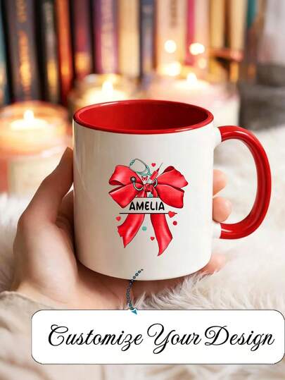 Personalized Coffee Mug, Customizable Ceramic Cup With Text, Customized Mr./Mrs. Coffee Mug With Stethoscope, Medication Graphic Patterns, Suitable For Nurses' Day, Graduation Commemorative, Doctor And Medical Staff, Coffee Shop Advertising Customized Cup, 11oz - Perfect Gift For Christmas, Valentine's Day, Mother's Day, Father's Day, Suitable For Couples, Unique And Thoughtful Household Gift