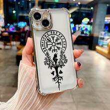 2026Una funda para teléfonoMysterious and World Tree Raven La lente de cuatro esquinas completamente a prueba de golpes.Funda transparente suave y anti-caídas para 17 16 15 14 13 12 11 X XS XR Plus Pro promax La mejor opción para regalos de Navidad. - Multicolor 4 - Ver 2