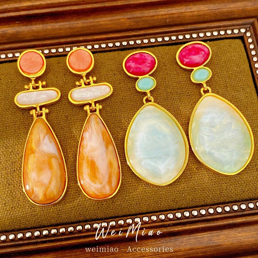 Collar y pendientes minimalistas de plata 925 con ojo del zodíaco turco, joyería mexicana hipoalergénica, pendientes de resina con forma de lágrima redonda de plata vintage, pendientes de lujo ligero de alta gama, pendientes artísticos retro para mujer, joyería Bizzarro .