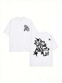 short-sleeveCamiseta retro NSQK AOOU TNK para hombre: camiseta holgada con estampado de estilo callejero retro, manga corta con cuello redondo, lavable a máquina, top casual de hip-hop, adecuada para usar durante todo el año, lavable a máquina Erizo de sombra japonés, tamaño estándar para hombre listo para usar, camiseta casual y elegante con cuello redondo, un gran regalo para amigos. 100% Algodón - Blanco - Ver 1