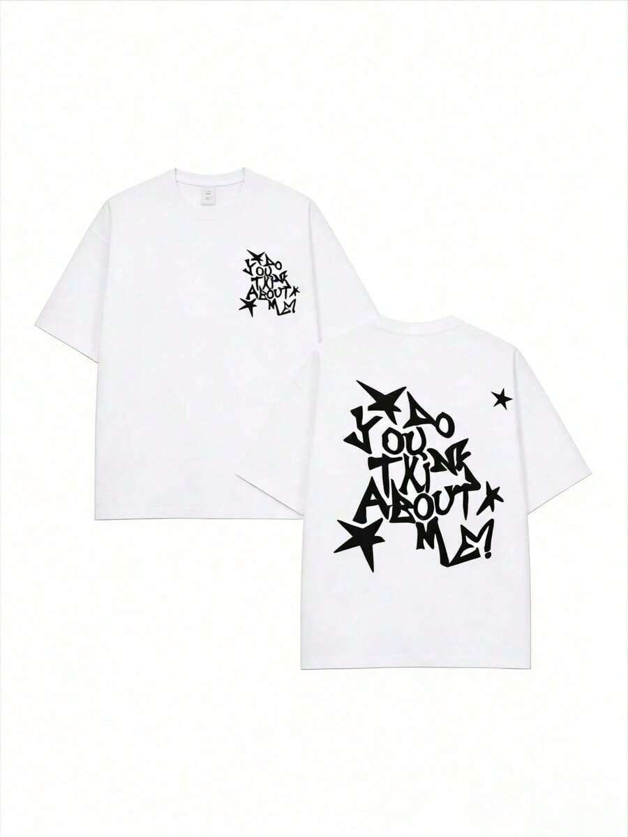 short-sleeveCamiseta retro NSQK AOOU TNK para hombre: camiseta holgada con estampado de estilo callejero retro, manga corta con cuello redondo, lavable a máquina, top casual de hip-hop, adecuada para usar durante todo el año, lavable a máquina Erizo de sombra japonés, tamaño estándar para hombre listo para usar, camiseta casual y elegante con cuello redondo, un gran regalo para amigos. 100% Algodón - Blanco - Ver 1