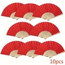 客製化文字 LOGO 紅色婚禮扇，婚禮伴手禮，婚禮伴手禮扇，婚禮派對伴手禮，新娘禮品伴手禮，折疊手扇，大宗手扇，夏季扇，歐式紙製新娘派對禮品，個性化禮品，完美禮品，新娘婚前派對禮品 - 彩色 - 查看 11